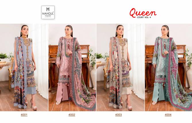 Queen Court Vol 4 By Shraddha Nx Mahgul Cotton Pakistani Suits Wholesale Shop In Surat
